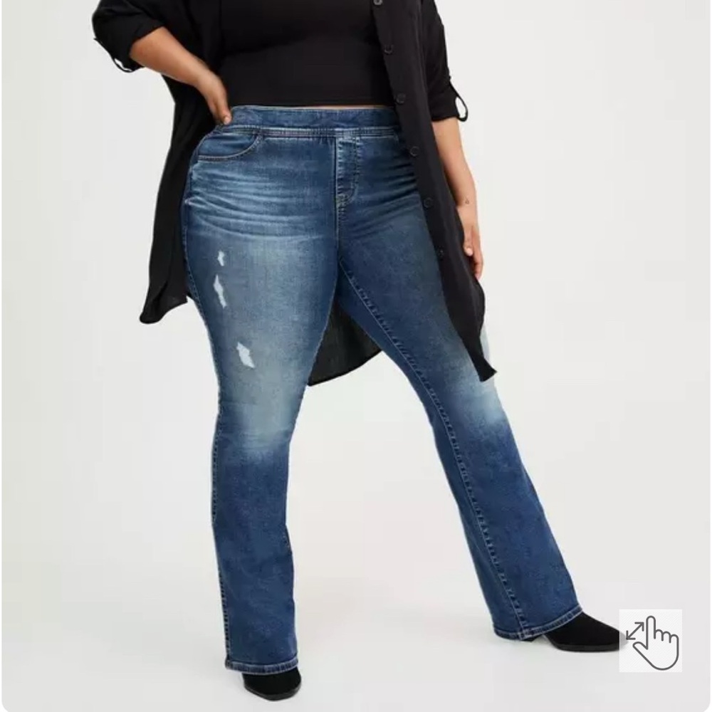 EUC Torrid Lean Jean High-Rise Slim Boot Jean Size 3 Regular Length